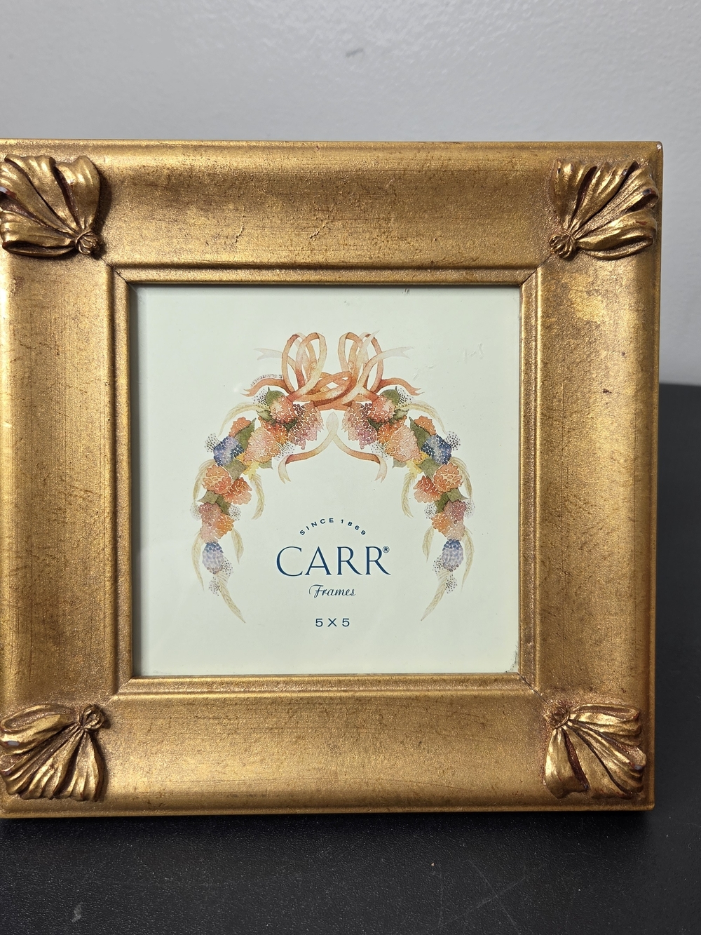 Carr Gold Decorative 5x5 Picture Frame
